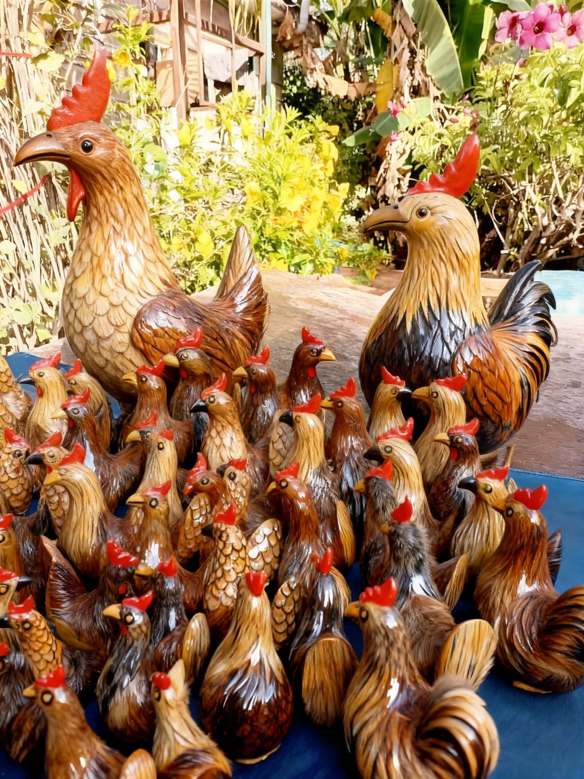 Amazing and Beautiful wood art birds wood carving by Moses Kamau